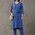 formal women printed regular kurta with trousers