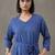 formal women printed regular kurta with trousers