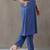 formal women printed regular kurta with trousers