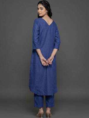 everyday workwear women regular kurta with trousers 3