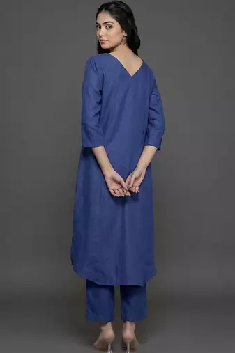 everyday workwear women regular kurta with trousers