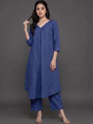 everyday workwear women regular kurta with trousers 6