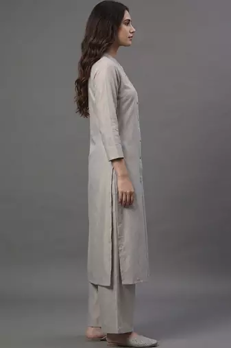 tailored women striped regular kurta with palazzos