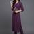 everyday workwear women regular silk crepe kurta with trousers