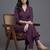 everyday workwear women regular silk crepe kurta with trousers