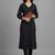 tailored women striped regular silk crepe kurta with trousers