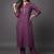smart women ethnic motifs regular thread work kurta with trousers