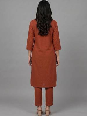 smart women ethnic motifs regular kurta with trousers & with dupatta 3