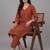 smart women ethnic motifs regular kurta with trousers & with dupatta