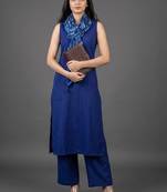 workwear women regular kurta with trousers & with dupatta