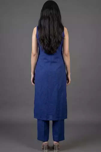 workwear women regular kurta with trousers & with dupatta