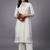 everyday workwear women ethnic motifs embroidered regular thread work kurta with trousers