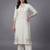 everyday workwear women ethnic motifs embroidered regular thread work kurta with trousers