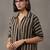 workwear women striped regular cotton kurta with trousers