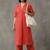 formal women printed regular cotton kurta with trousers