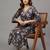 everyday workwear women floral printed regular kurta with trousers