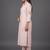 structured women printed pleated kurta with trousers