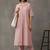 workwear women striped regular cotton kurta with trousers