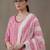 everyday workwear women printed regular thread work cotton kurta with trousers & with dupatta