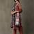 women ethnic motifs printed regular cotton kurta with trousers & with dupatta