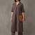 structured women striped regular cotton kurta with trousers