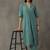 workwear women striped regular cotton kurta with trousers