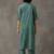 workwear women striped regular cotton kurta with trousers