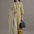 formal women printed regular sequinned cotton kurta with palazzos & with dupatta