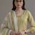 formal women printed regular sequinned cotton kurta with palazzos & with dupatta