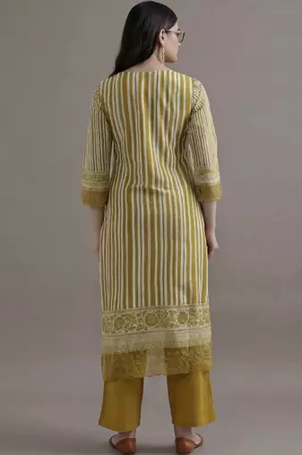 formal women printed regular sequinned cotton kurta with palazzos & with dupatta