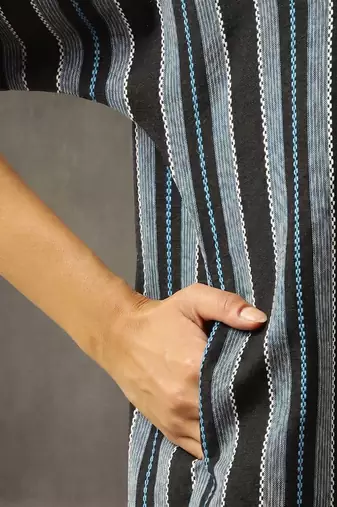 workwear women striped regular cotton kurta with palazzos