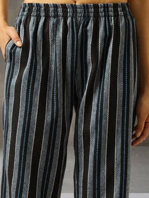 workwear women striped regular cotton kurta with palazzos 5