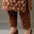 structured women floral printed regular thread work cotton kurta with trousers & with dupatta