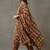 structured women floral printed regular thread work cotton kurta with trousers & with dupatta