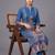 everyday workwear women ethnic motifs printed regular kurta with trousers