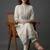 workwear women printed regular kurta with trousers & with dupatta