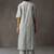 smart women striped regular cotton kurta with trousers
