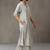 smart women striped regular cotton kurta with trousers