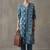everyday workwear women ethnic motifs printed regular cotton kurta with trousers & with dupatta