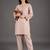 smart women ethnic motifs embroidered regular thread work kurta with trousers
