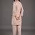 smart women ethnic motifs embroidered regular thread work kurta with trousers