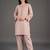 smart women ethnic motifs embroidered regular thread work kurta with trousers