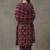 formal women floral printed regular thread work cotton kurta with trousers & with dupatta