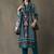 women ethnic motifs printed regular cotton kurta with trousers & with dupatta