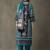 women ethnic motifs printed regular cotton kurta with trousers & with dupatta