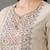 tailored women work motifs thread work cotton kurta with trousers & dupatta