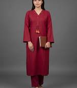 everyday workwear women regular kurta with trousers