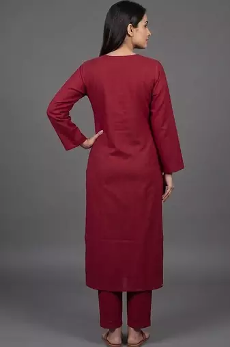 everyday workwear women regular kurta with trousers