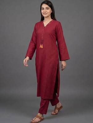 everyday workwear women regular kurta with trousers 5