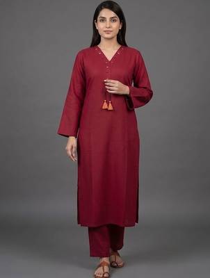 everyday workwear women regular kurta with trousers 6